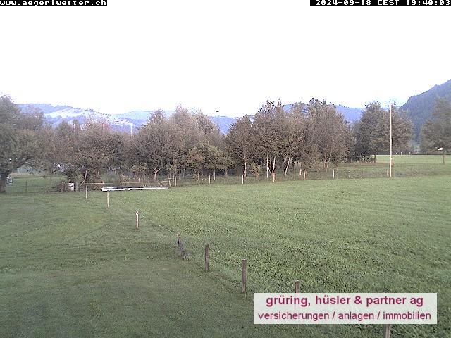 WebCam showing current Snow conditions in Unterägeri