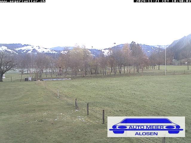 WebCam showing current Snow conditions in Unterägeri