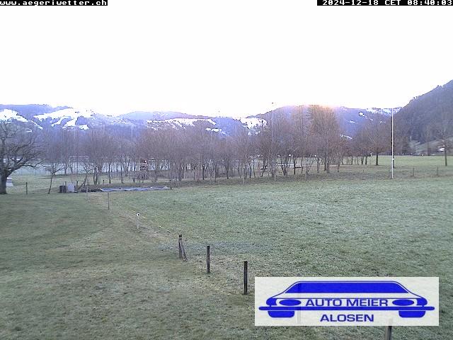 WebCam showing current Snow conditions in Unterägeri