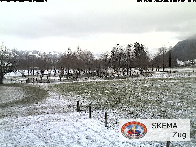 WebCam showing current Snow conditions in Unterägeri