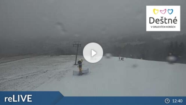 WebCam showing current Snow conditions in Deštné V Orlickych Horách