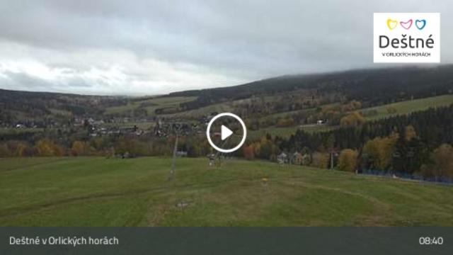 WebCam showing current Snow conditions in Deštné V Orlickych Horách
