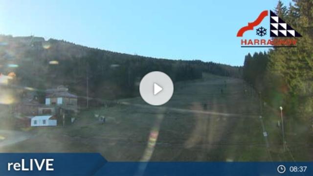 WebCam showing current Snow conditions in Harrachov