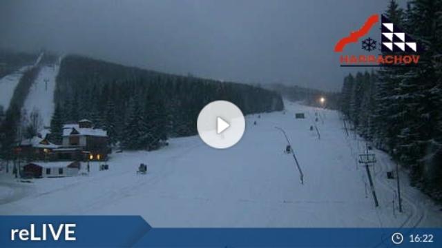 WebCam showing current Snow conditions in Harrachov