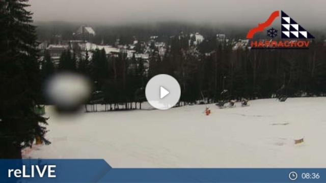 WebCam showing current Snow conditions in Harrachov