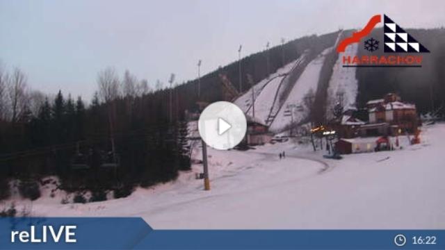 WebCam showing current Snow conditions in Harrachov