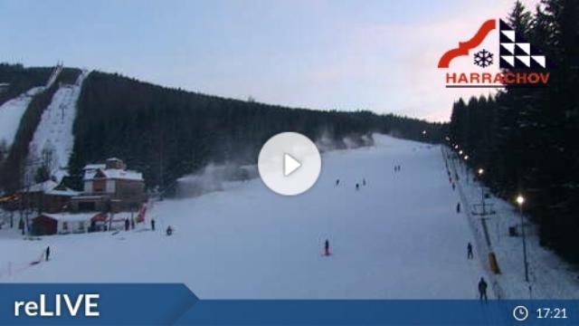 WebCam showing current Snow conditions in Harrachov