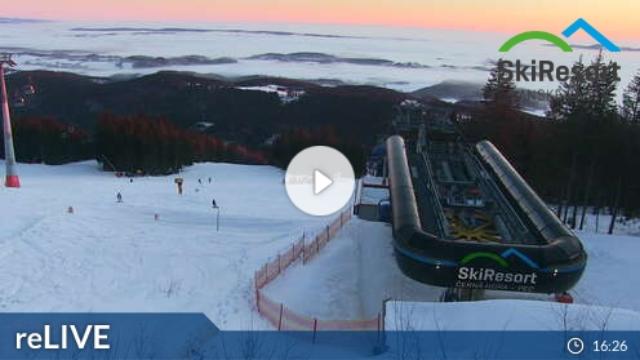 WebCam showing current Snow conditions in Janské Lázne