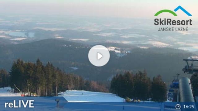 WebCam showing current Snow conditions in Janské Lázne