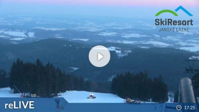 WebCam showing current Snow conditions in Janské Lázne