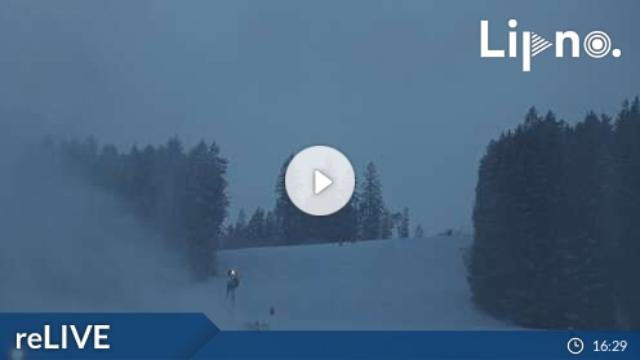 WebCam showing current Snow conditions in Lipno