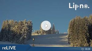 WebCam showing current Snow conditions in Lipno, ©wtvthmb.feratel.com