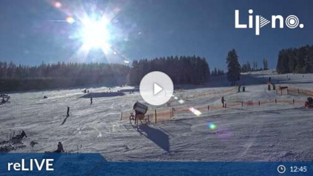 WebCam showing current Snow conditions in Lipno