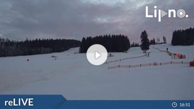 WebCam showing current Snow conditions in Lipno