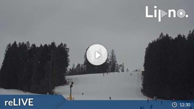 WebCam showing current Snow conditions in Lipno