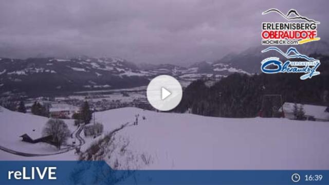 WebCam showing current Snow conditions in Oberaudorf