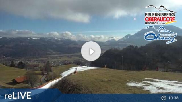 WebCam showing current Snow conditions in Oberaudorf