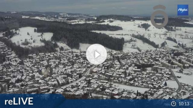 WebCam showing current Snow conditions in Oberstaufen