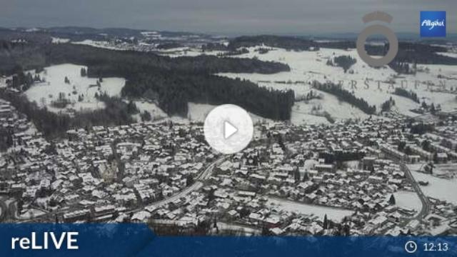 WebCam showing current Snow conditions in Oberstaufen