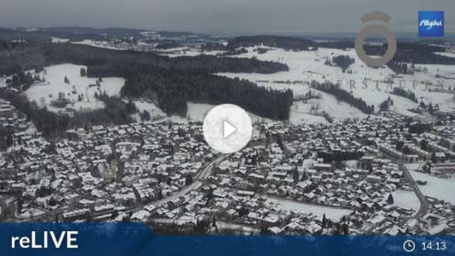 WebCam showing current Snow conditions in Oberstaufen