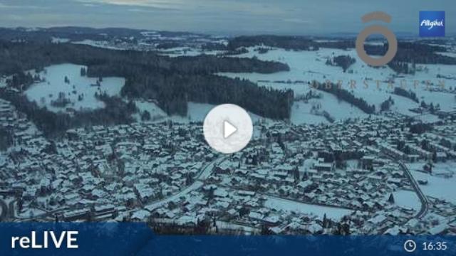 WebCam showing current Snow conditions in Oberstaufen