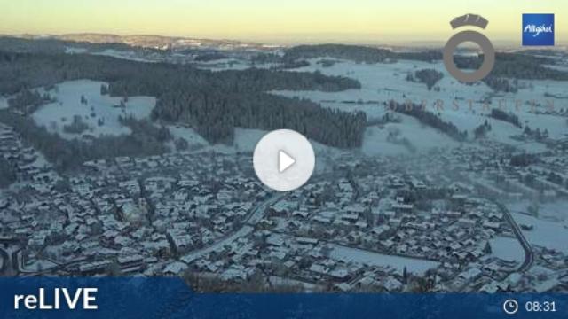 WebCam showing current Snow conditions in Oberstaufen