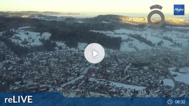 WebCam showing current Snow conditions in Oberstaufen