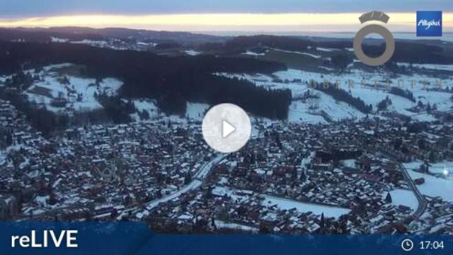 WebCam showing current Snow conditions in Oberstaufen