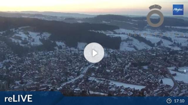 WebCam showing current Snow conditions in Oberstaufen