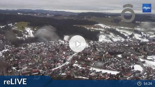 WebCam showing current Snow conditions in Oberstaufen