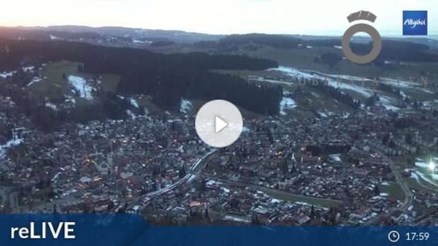 WebCam showing current Snow conditions in Oberstaufen