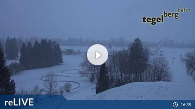 WebCam showing current Snow conditions in Schwangau / Tegelberg