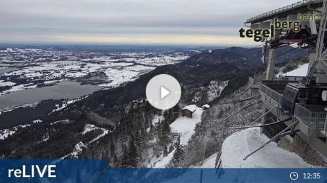 WebCam showing current Snow conditions in Schwangau / Tegelberg