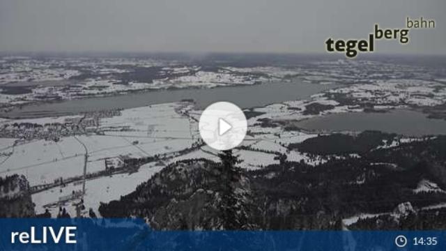 WebCam showing current Snow conditions in Schwangau / Tegelberg