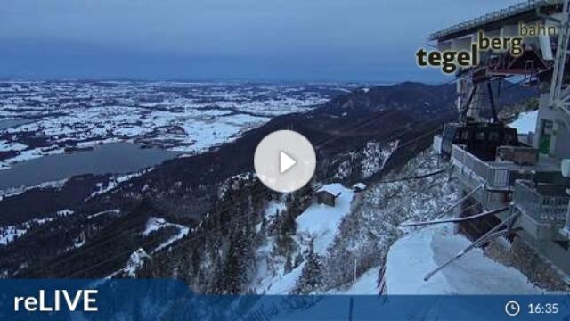 WebCam showing current Snow conditions in Schwangau / Tegelberg