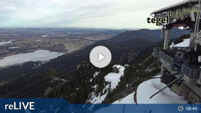 WebCam showing current Snow conditions in Schwangau / Tegelberg