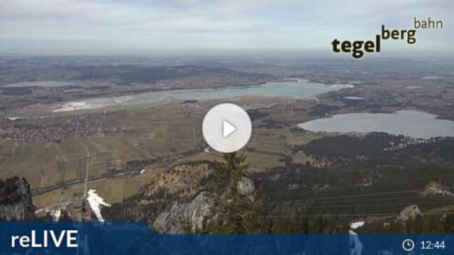 WebCam showing current Snow conditions in Schwangau / Tegelberg