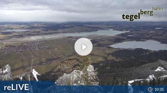 WebCam showing current Snow conditions in Schwangau / Tegelberg