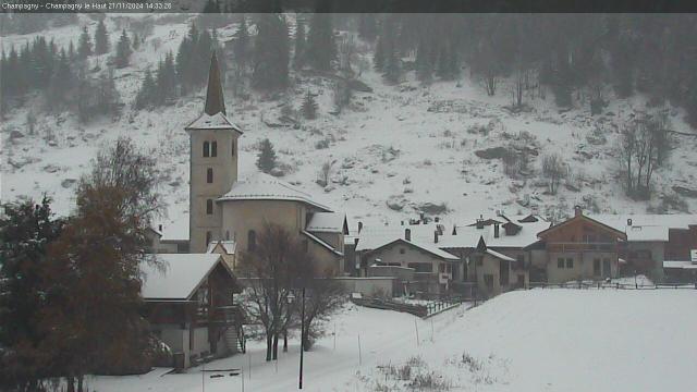 WebCam showing current Snow conditions in Champagny en Vanoise