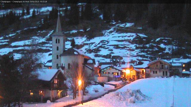 WebCam showing current Snow conditions in Champagny en Vanoise