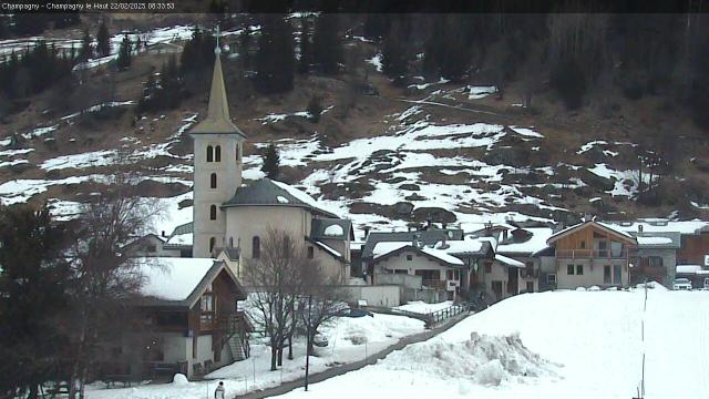 WebCam showing current Snow conditions in Champagny en Vanoise