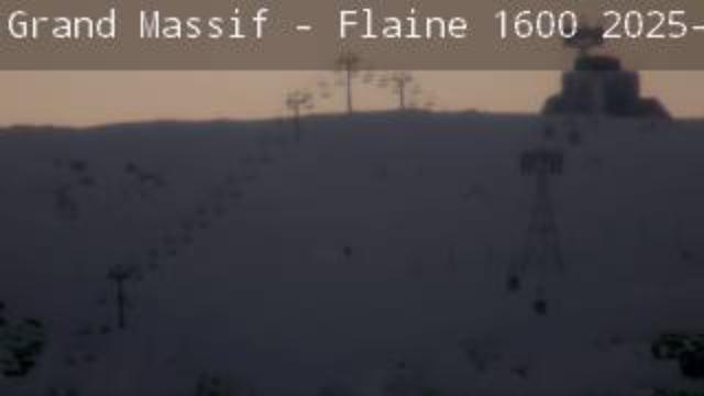 WebCam showing current Snow conditions in Grand Massif