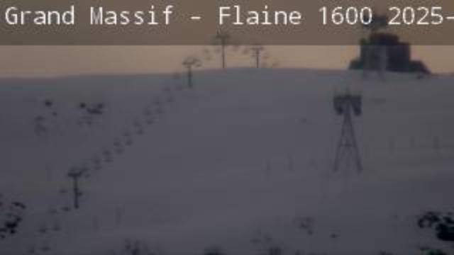 WebCam showing current Snow conditions in Grand Massif