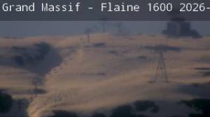 WebCam showing current Snow conditions in Grand Massif, &copy;Trinum