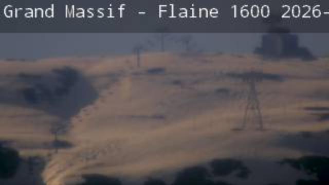 WebCam showing current Snow conditions in Grand Massif