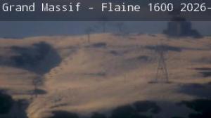 WebCam showing current Snow conditions in Grand Massif, &copy;Trinum