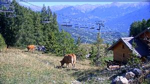 WebCam showing current Snow conditions in Réallon, &copy;www.trinum.com