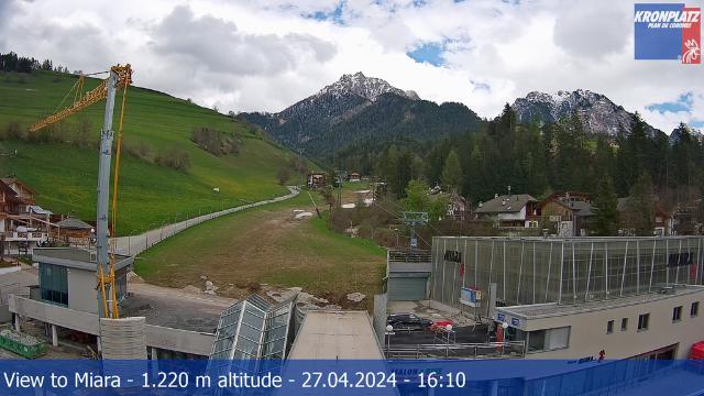 WebCam showing current Snow conditions in Bruneck-Kronplatz