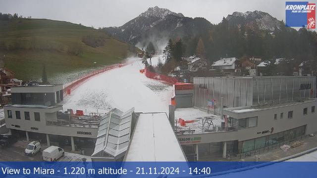 WebCam showing current Snow conditions in Bruneck-Kronplatz