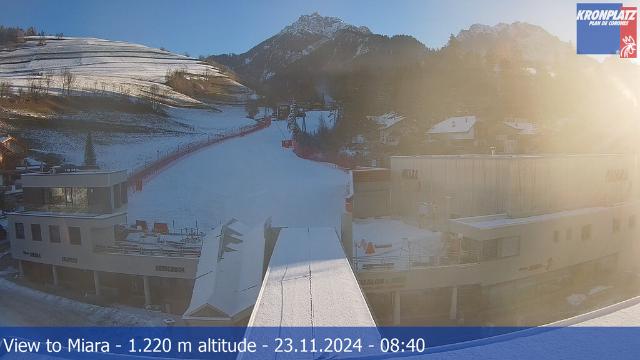 WebCam showing current Snow conditions in Bruneck-Kronplatz